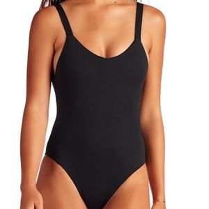 Black tank top spandex bodysuit